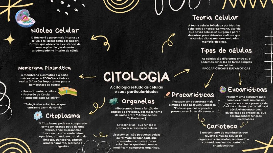 Mapa Mental sobre Citologia