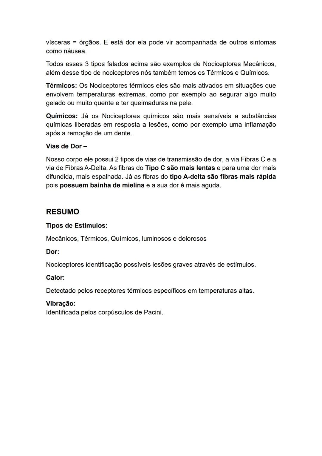 --- OCR Start ---
RESUMO FISIOLOGIA –
Sistema Nervoso
Introdução ao Sistema Nervoso:
O sistema nervoso é uma rede complexa responsável pela