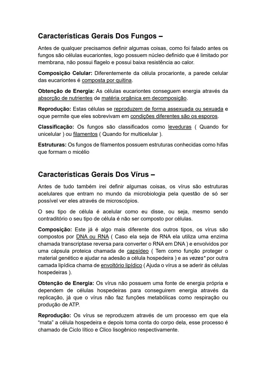 # RESUMO MICROBIOLOGIA -
Microbiologia é a o estudo de organismos microscópicos, seja eles em grupos
em individualmente. No estudo da Microb