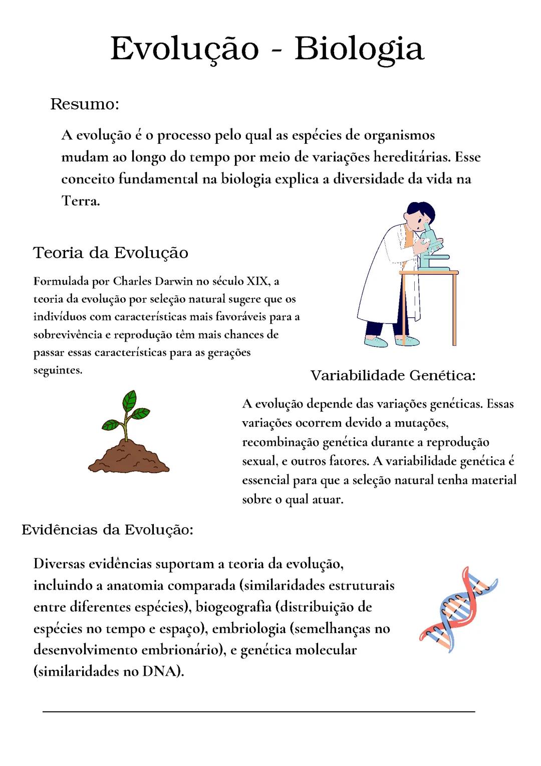 A Teoria da Evolução