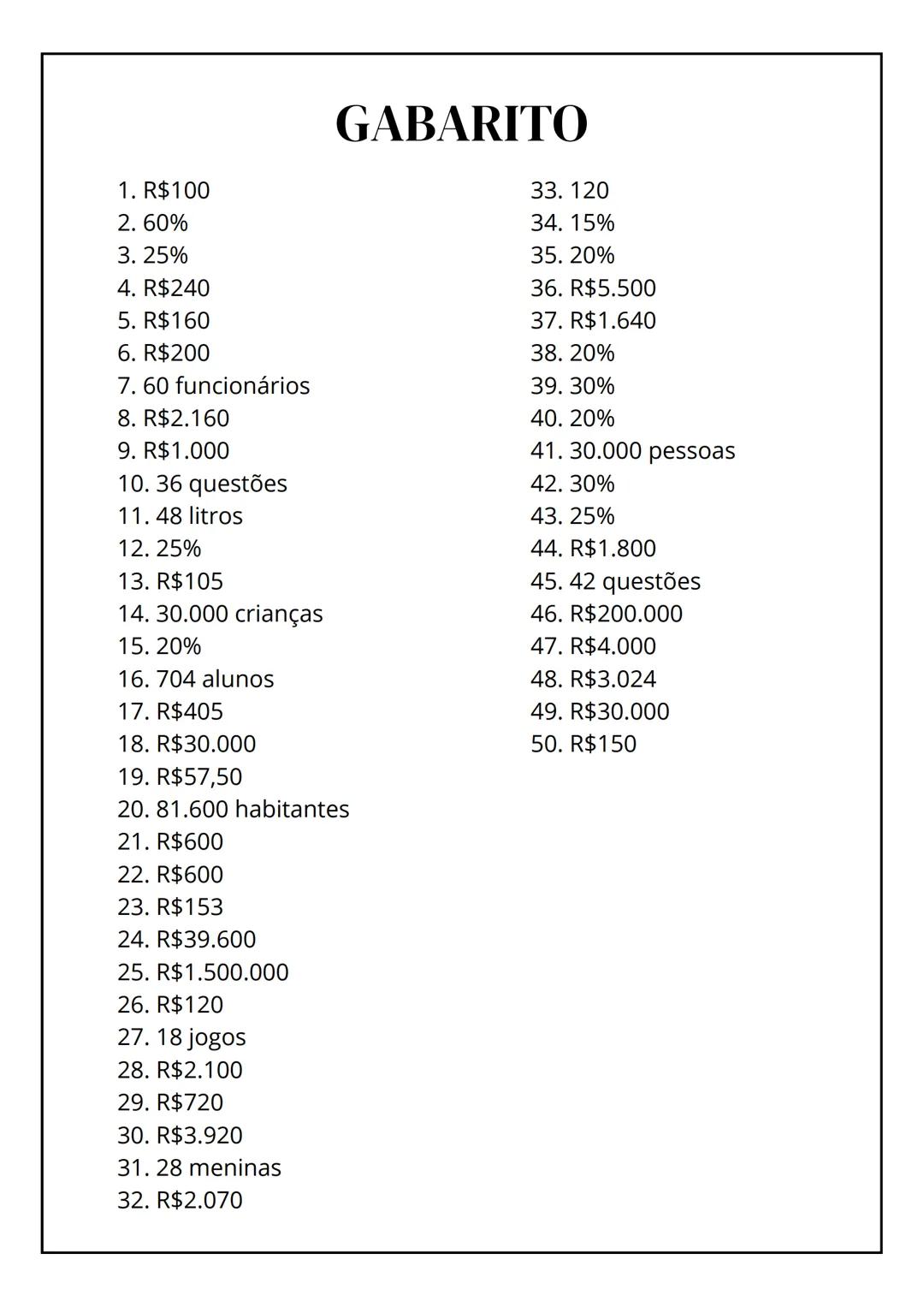 ```
4
50
QUESTÕES DE
PORCENTAGEM
gy
1= sin(x+u
a²+b²cosxcos
``` # QUESTÕES
1. Um produto custa R$500 e está com 20% de desconto. Qual o val