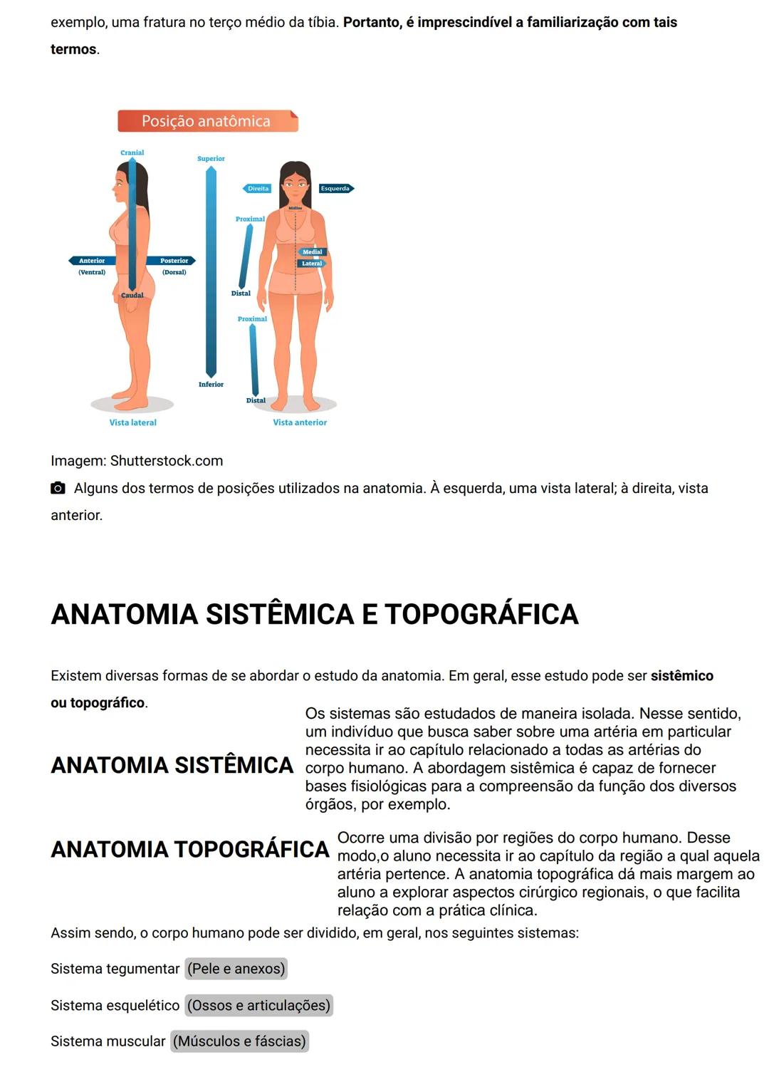 GENERALIDADES E SISTEMA
OSTEOMIOARTICULAR
DESCRIÇÃO
Elementos introdutórios para o estudo de anatomia humana e generalidades sobre os sist