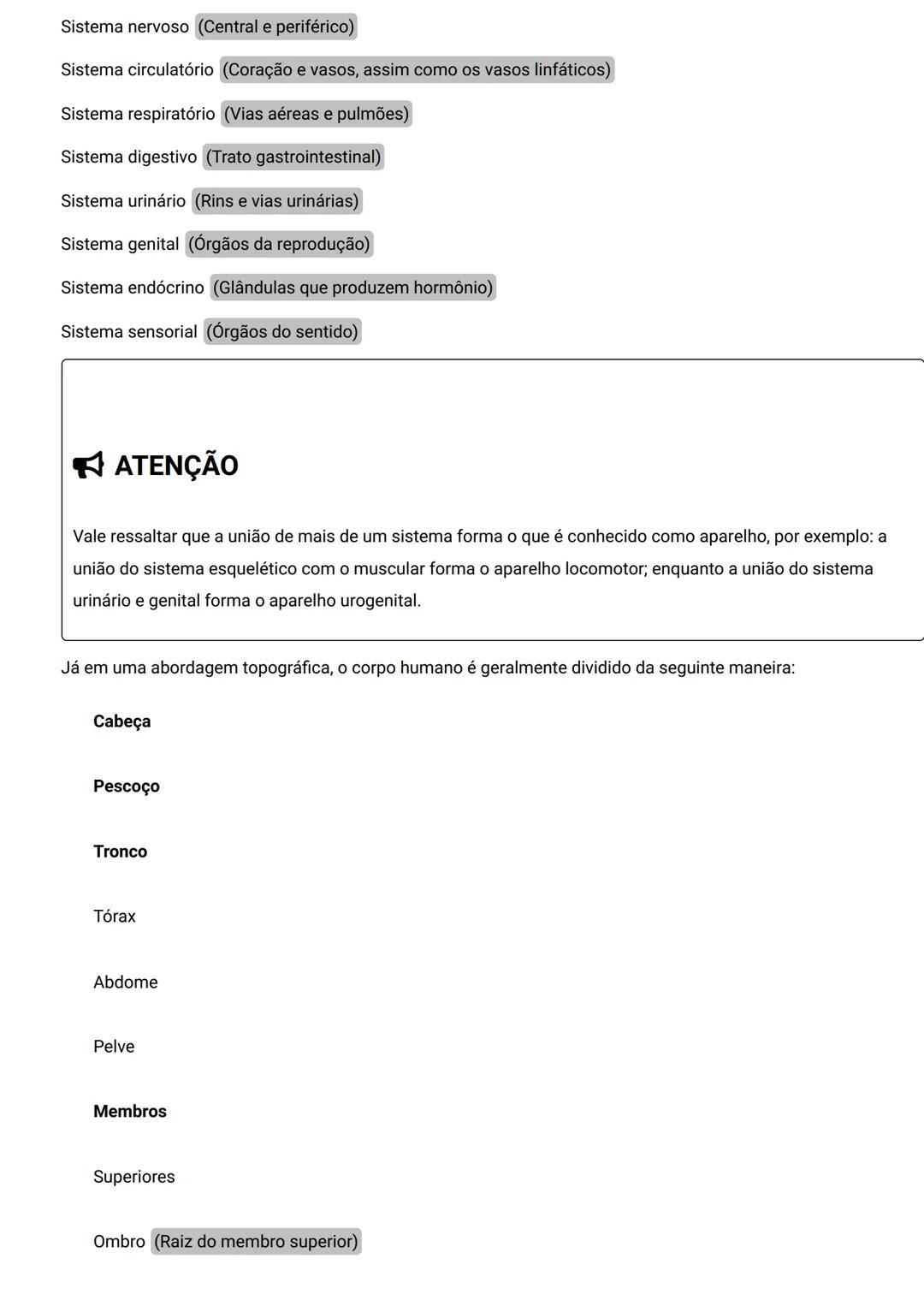 GENERALIDADES E SISTEMA
OSTEOMIOARTICULAR
DESCRIÇÃO
Elementos introdutórios para o estudo de anatomia humana e generalidades sobre os sist