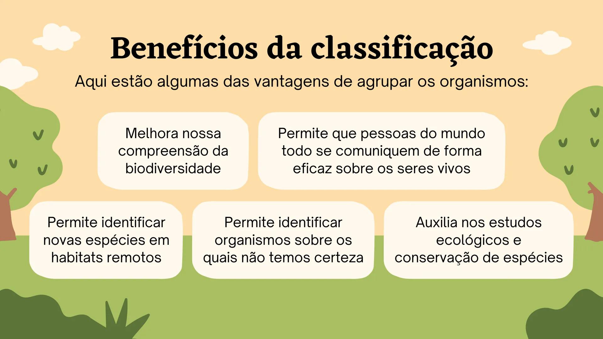 # Biologia
2º ano
I Trimestre
2025 # Classificação
de organismos
Como e por que agrupamos
os seres vivos? # TAXONOMIA
**Classificação**