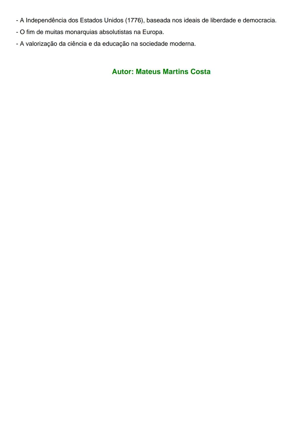 # Iluminismo
O Iluminismo foi um movimento intelectual que surgiu na Europa durante o século XVIII,
também conhecido como "Século das Luzes