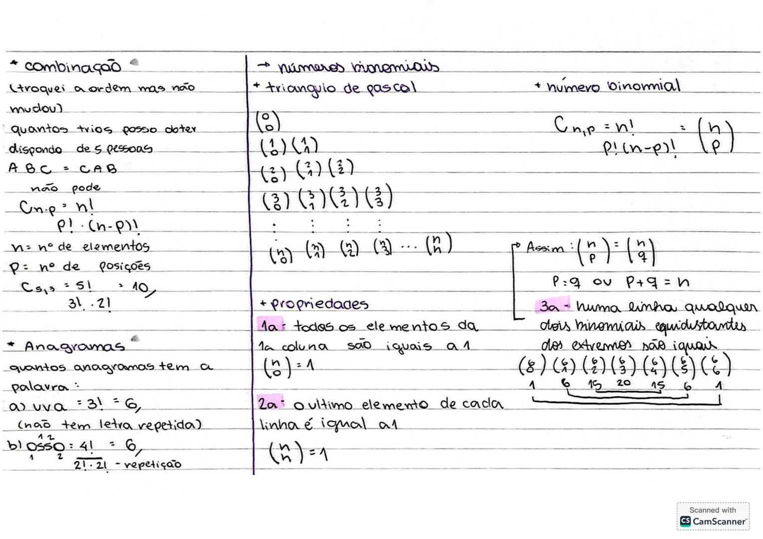 # Matematica - PHC
→Análise combinatória
*PFC:
De quantos modos distintos podem
ocupar o pódio? $\begin{cases} 6 \text{ mulheres} \\ 4 \t