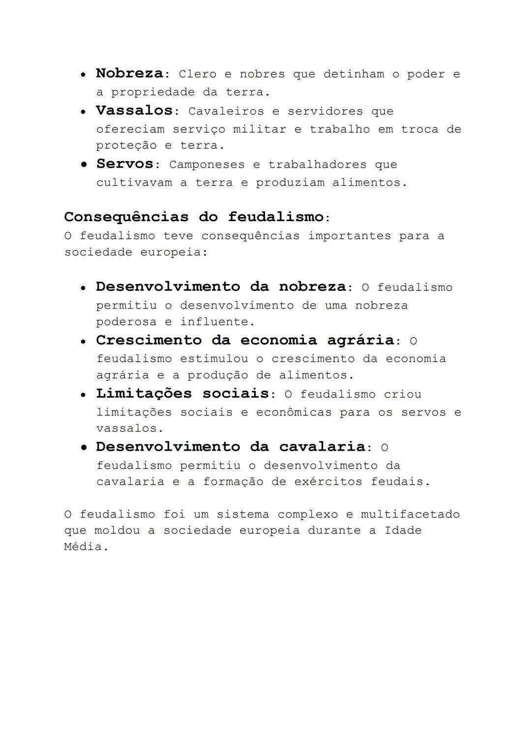 # Feudalismo: o que foi,
sociedade e características
O feudalismo foi um sistema social, econômico e
político que prevaleceu na Europa dura