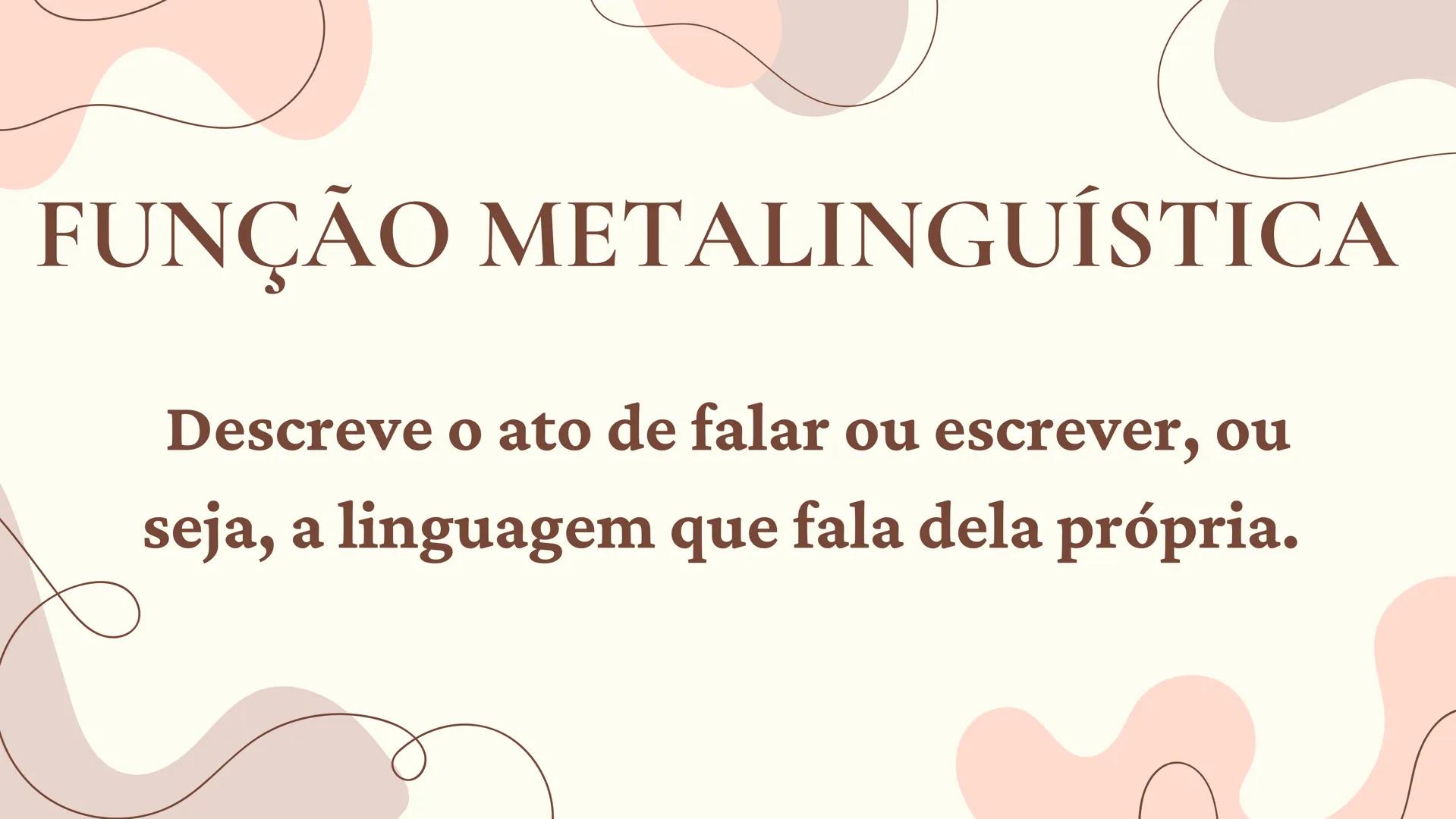 # FUNÇÕES DA
LINGUAGEM
Lingua portuguesa FUNÇÃO
REFERENCIAL
Também conhecida como denotativa ou
informativa, transmite informações
objetiv