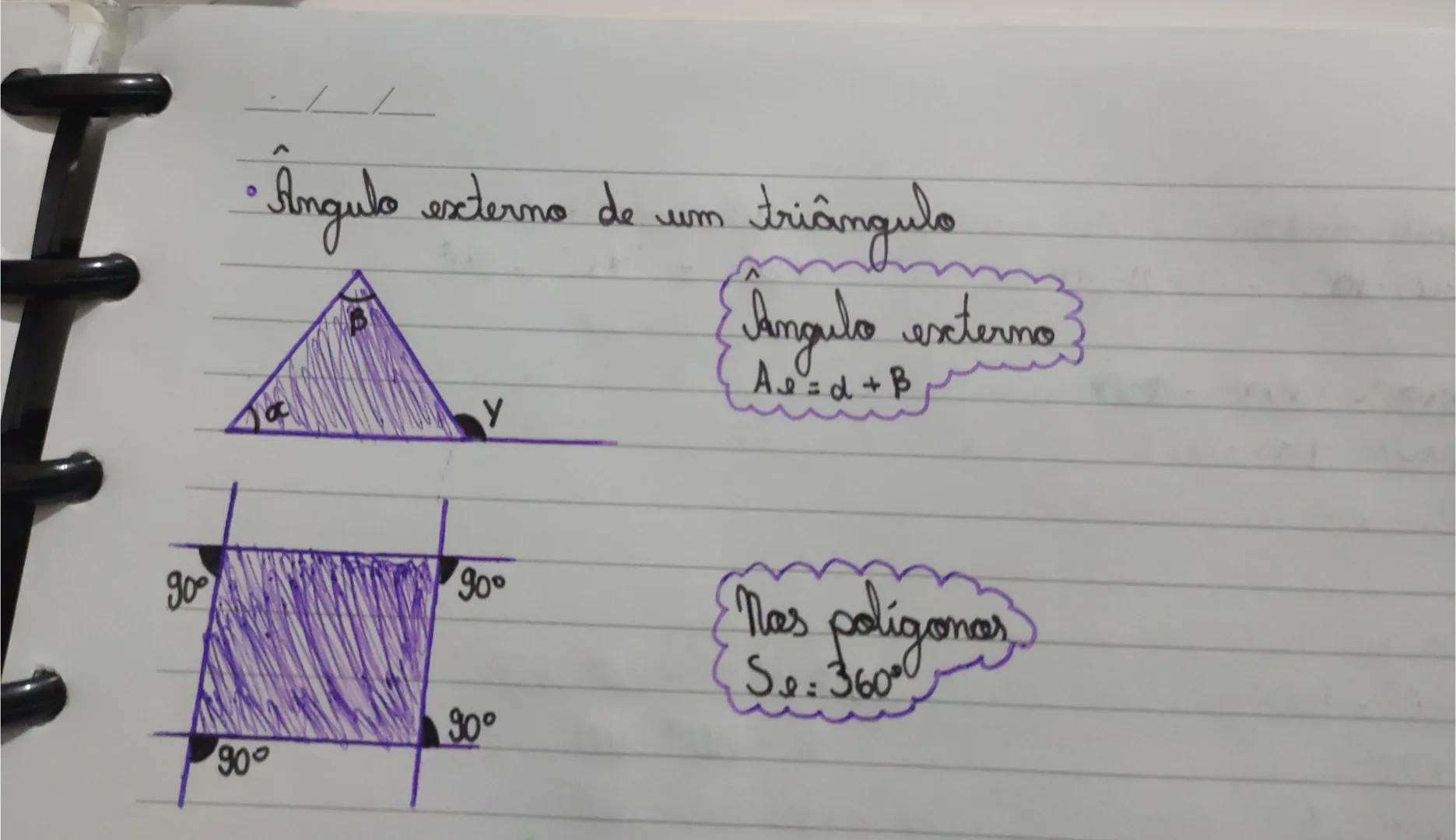 POLIGONOS REGULANEJ
• Soma dos ângulos internos de um polígono.
$S_m=(m-2).180°$
• Sara vas poligamas regulares cada ângulo interno mede: