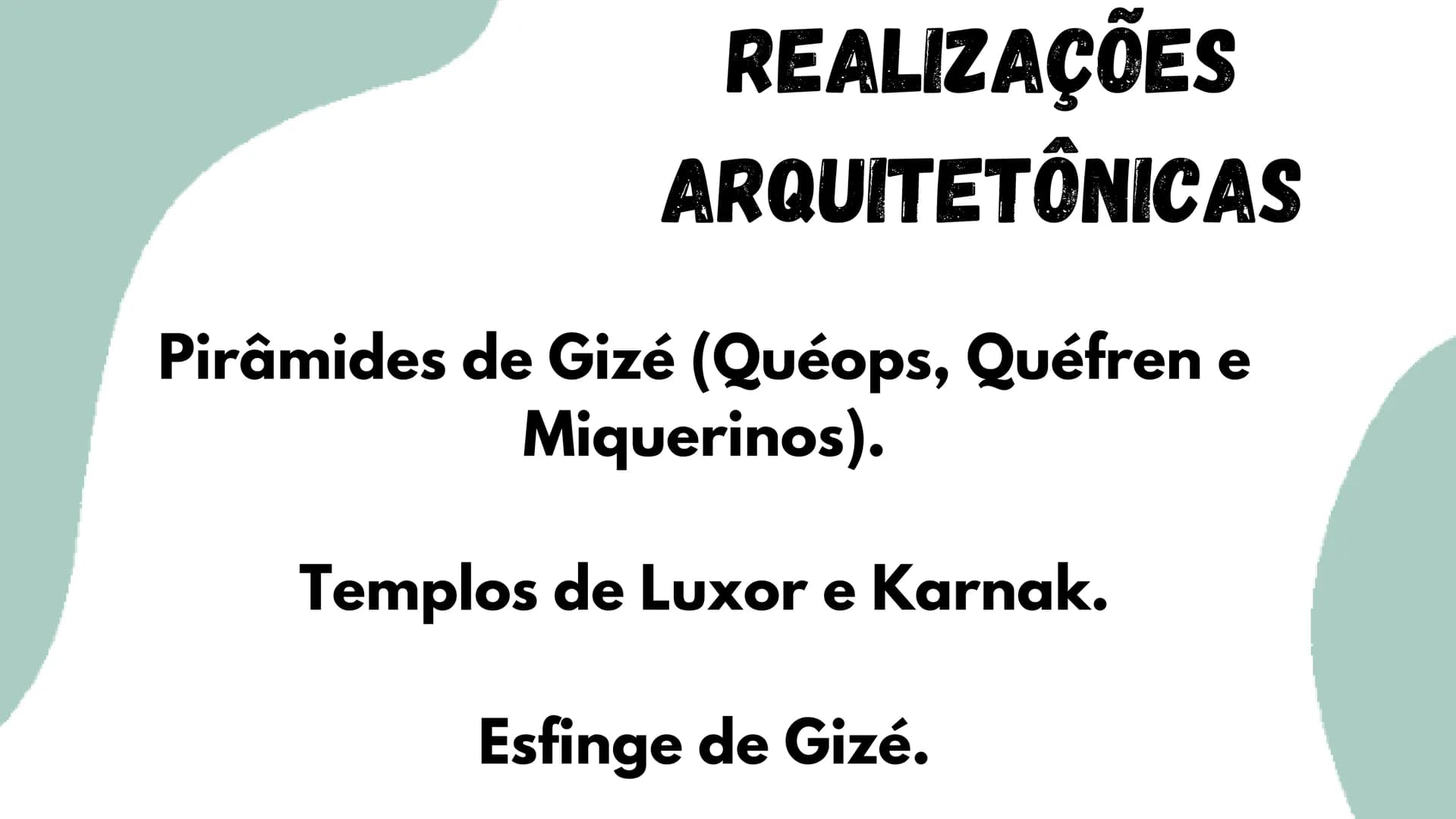 # Civilização do
# Egito antigo # LOCALIZAÇÃO GEOGRAFICA
Norte da África, ao longo do rio Nilo.
Capital: Mênfis (Antigo Império), Tebas (
