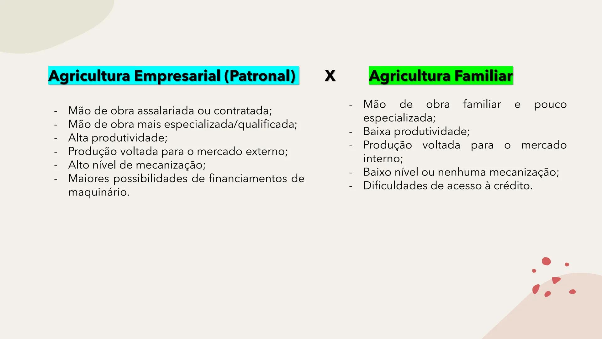 # Geografia Agrária Brasileira # Os setores da economia
Primário
Secundário
Terciário
Terciarização dos
espaços urbanos.
Hipertrofia do