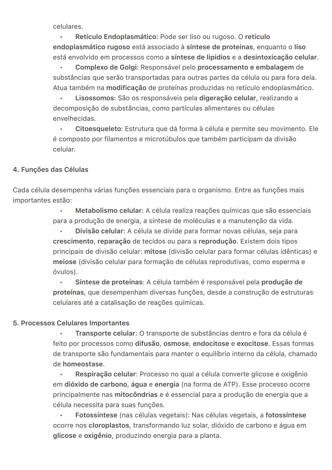 # Citologia:
A Citologia é a área da biologia que estuda as células, suas estruturas, funções e processos. As
células são as unidades básic
