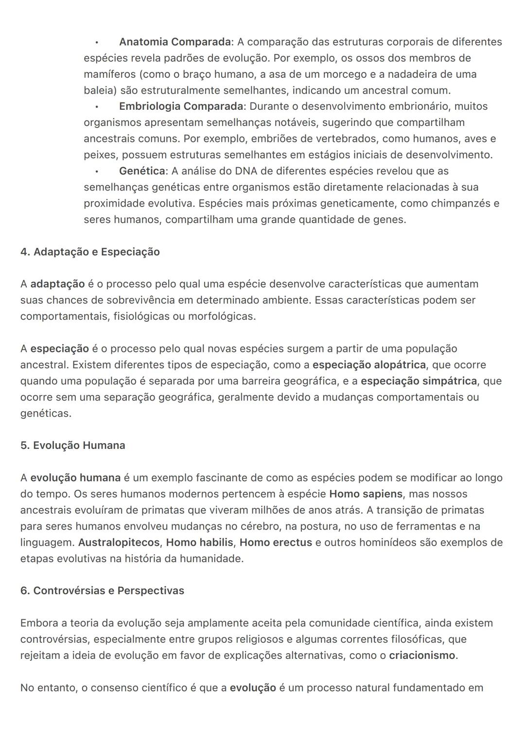 # Evolução:
A evolução é o processo biológico que explica como as espécies de seres vivos mudam ao longo
do tempo, levando ao surgimento de