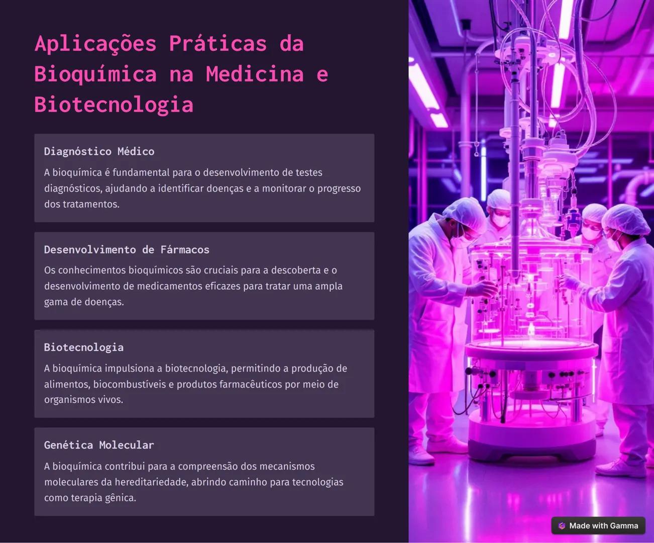 Bioquímica: Fundamentos e
Importância na Ciência
Moderna
A bioquímica é o estudo da química da vida, revelando os processos que
sustentam a