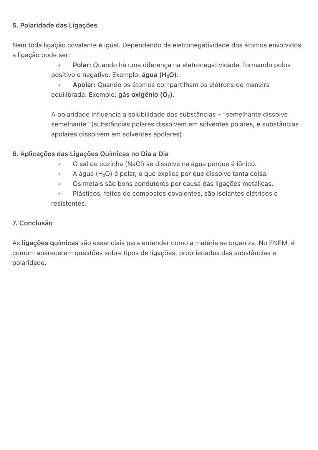 # Ligações Químicas:
As ligações químicas explicam como os átomos se conectam para formar moléculas e
compostos. Basicamente, os átomos bus