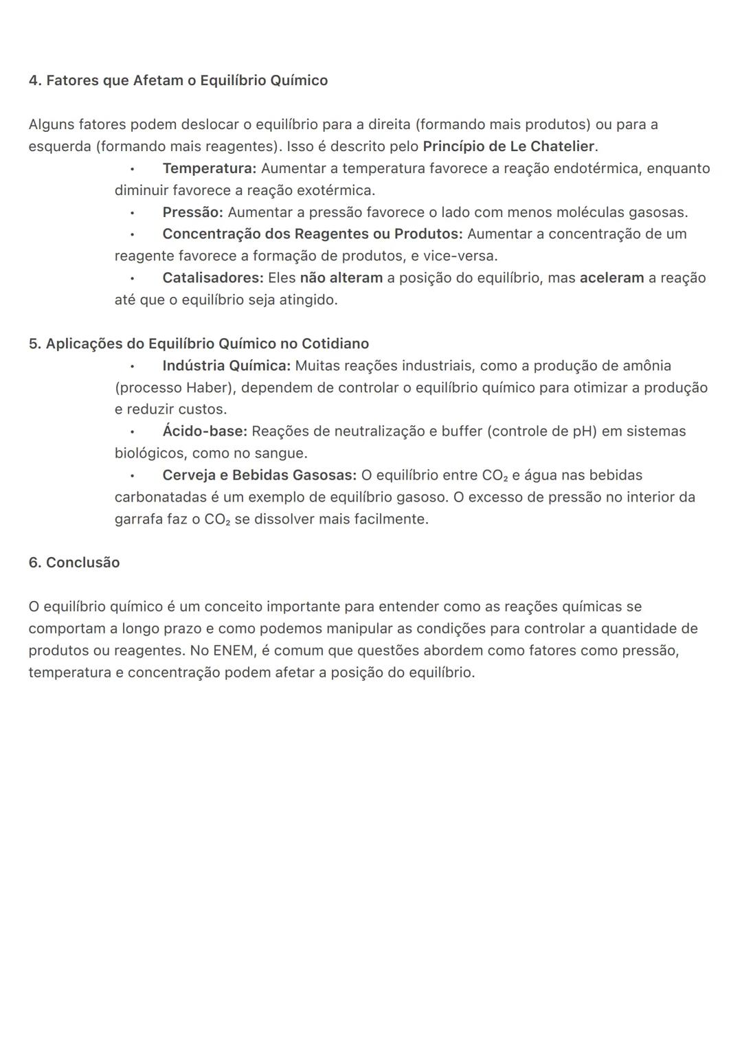 # Equilíbrio Químico:
O equilíbrio químico acontece quando uma reação química reversível atinge um estado onde as
concentrações dos produto