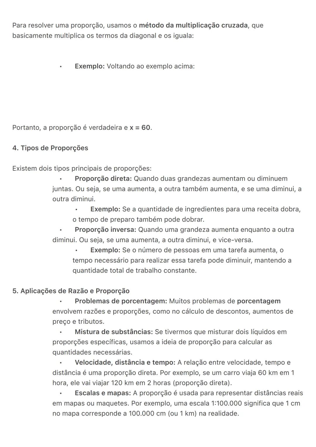 # Razão e Proporção:
Razão e proporção são conceitos matemáticos importantes que envolvem a comparação de
números ou grandezas. Eles são fu