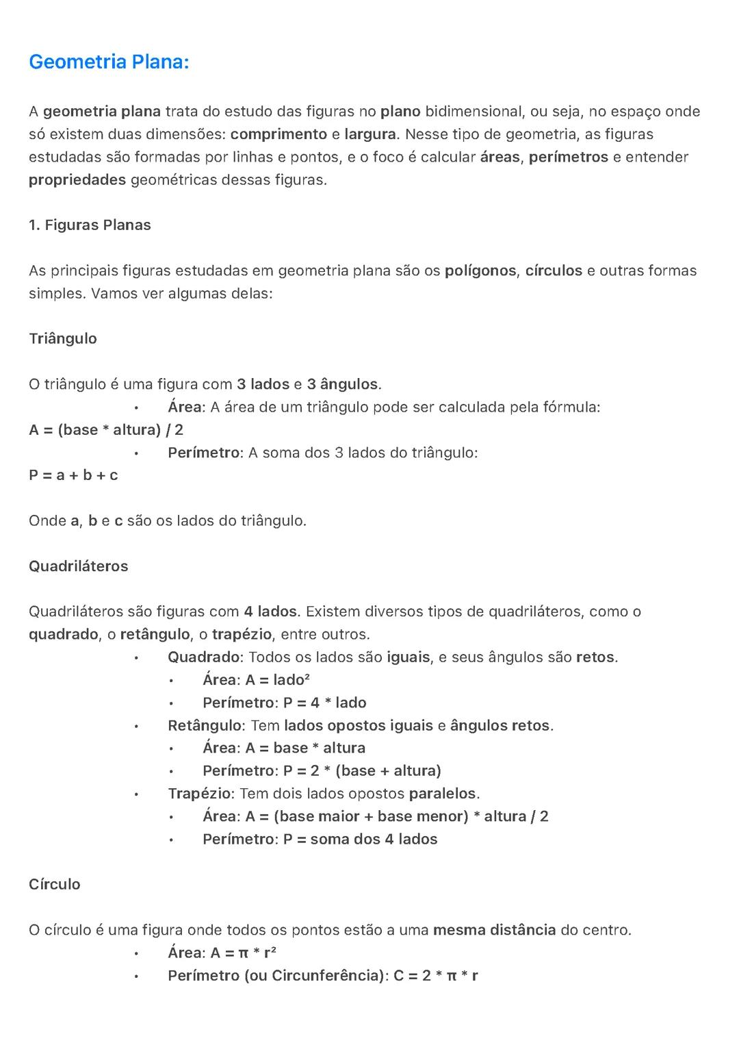 Geometria Plana
