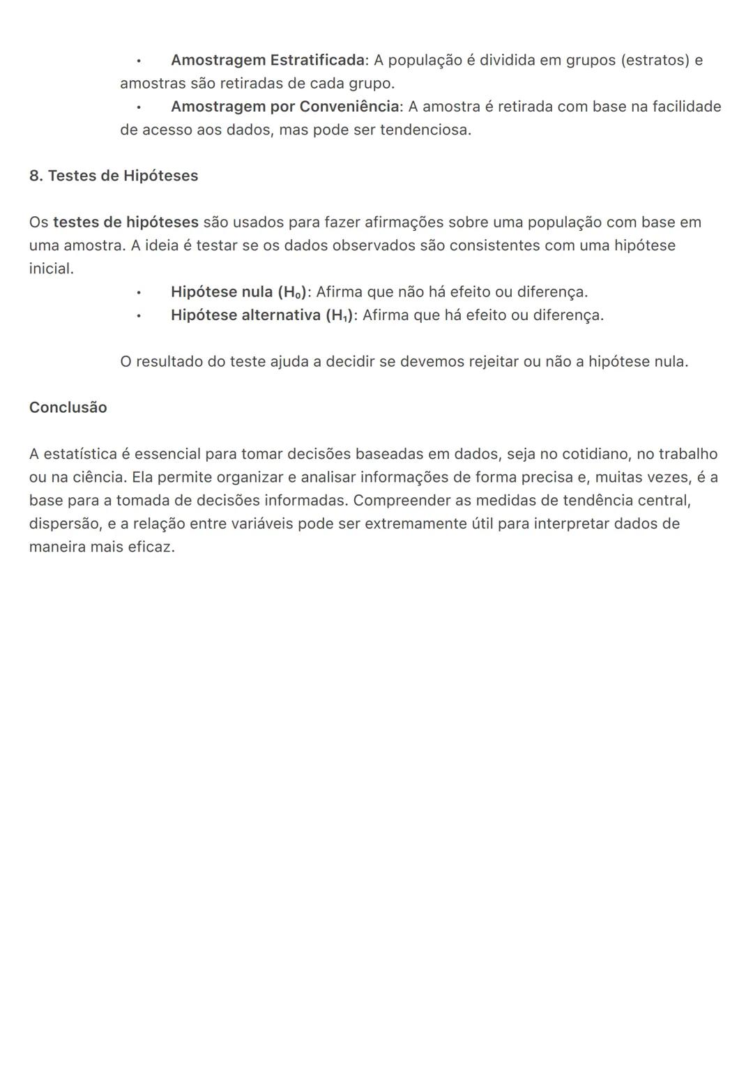 # Estatística:
A estatística é uma área da matemática que estuda como coletar, organizar, analisar e
interpretar dados. Ela nos ajuda a ent