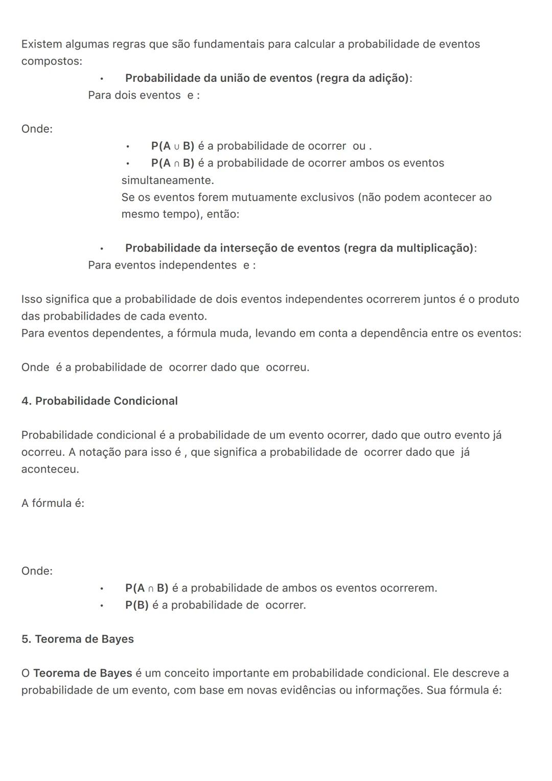 # Probabilidade:
A probabilidade é a área da matemática que estuda as chances de um evento ocorrer. Ela ajuda
a quantificar a incerteza e é