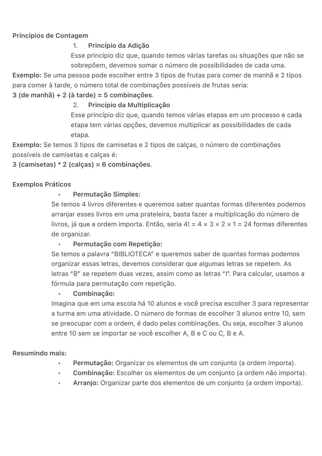 # Análise Combinatória:
A Análise Combinatória é a parte da matemática que estuda as diferentes maneiras de
selecionar ou organizar element