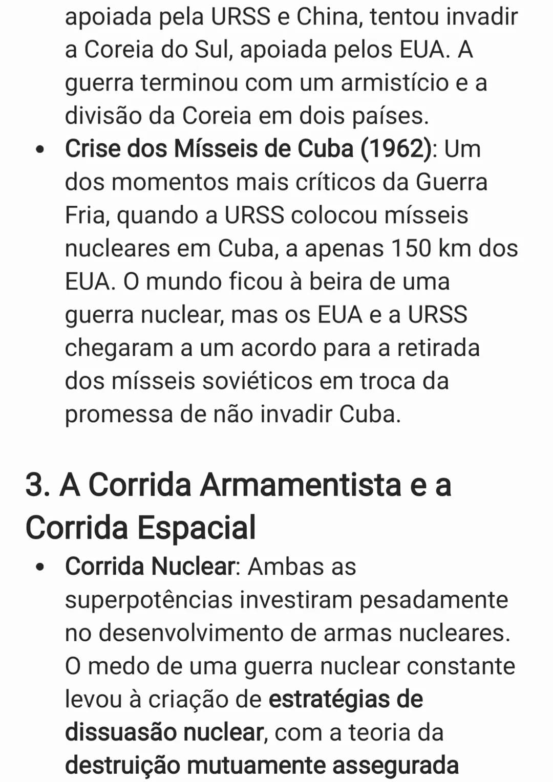 A Guerra Fria foi um período de tensões
geopolíticas que durou aproximadamente de
1947 a 1991, caracterizado pela rivalidade
ideológica, pol