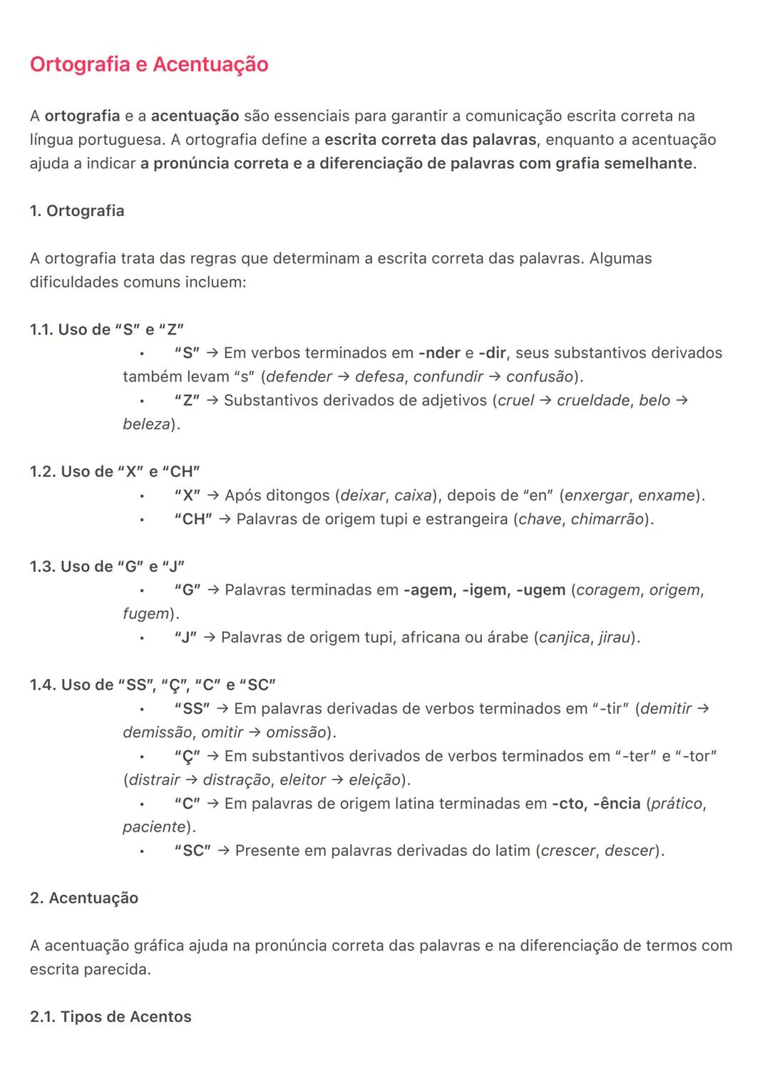 # Ortografia e Acentuação
A ortografia e a acentuação são essenciais para garantir a comunicação escrita correta na
língua portuguesa. A or