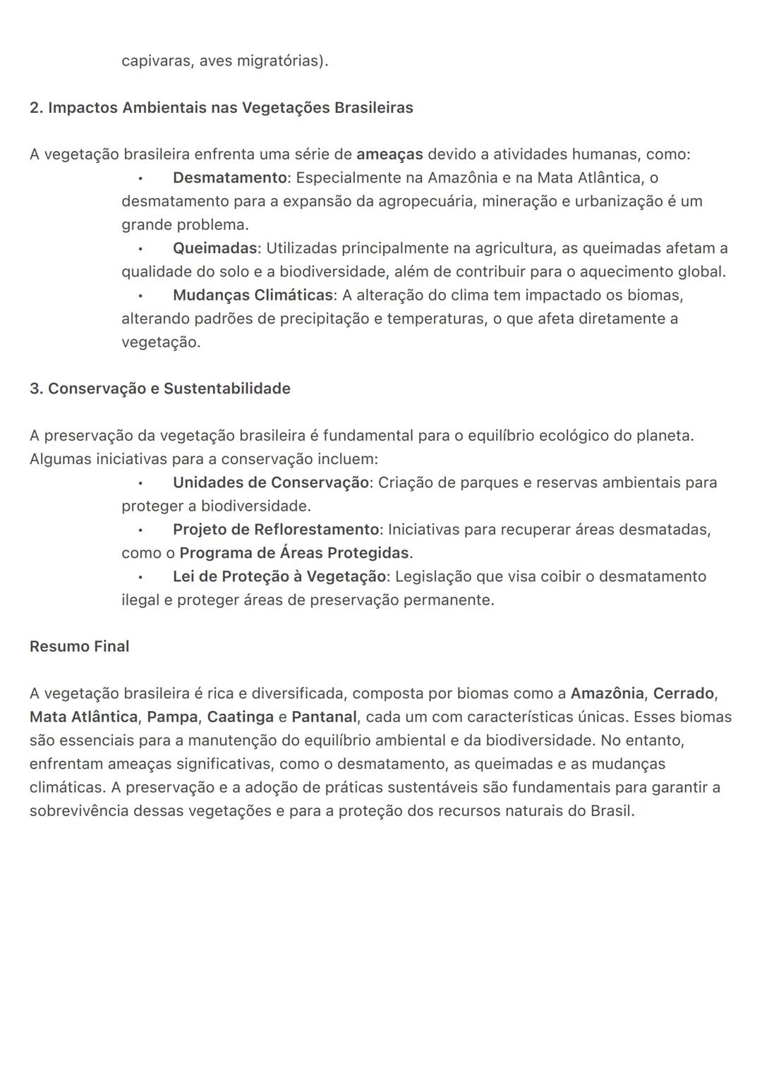 # Vegetação do Brasil
A vegetação do Brasil é extremamente diversa, devido à sua grande extensão territorial e à
variedade de climas e rele
