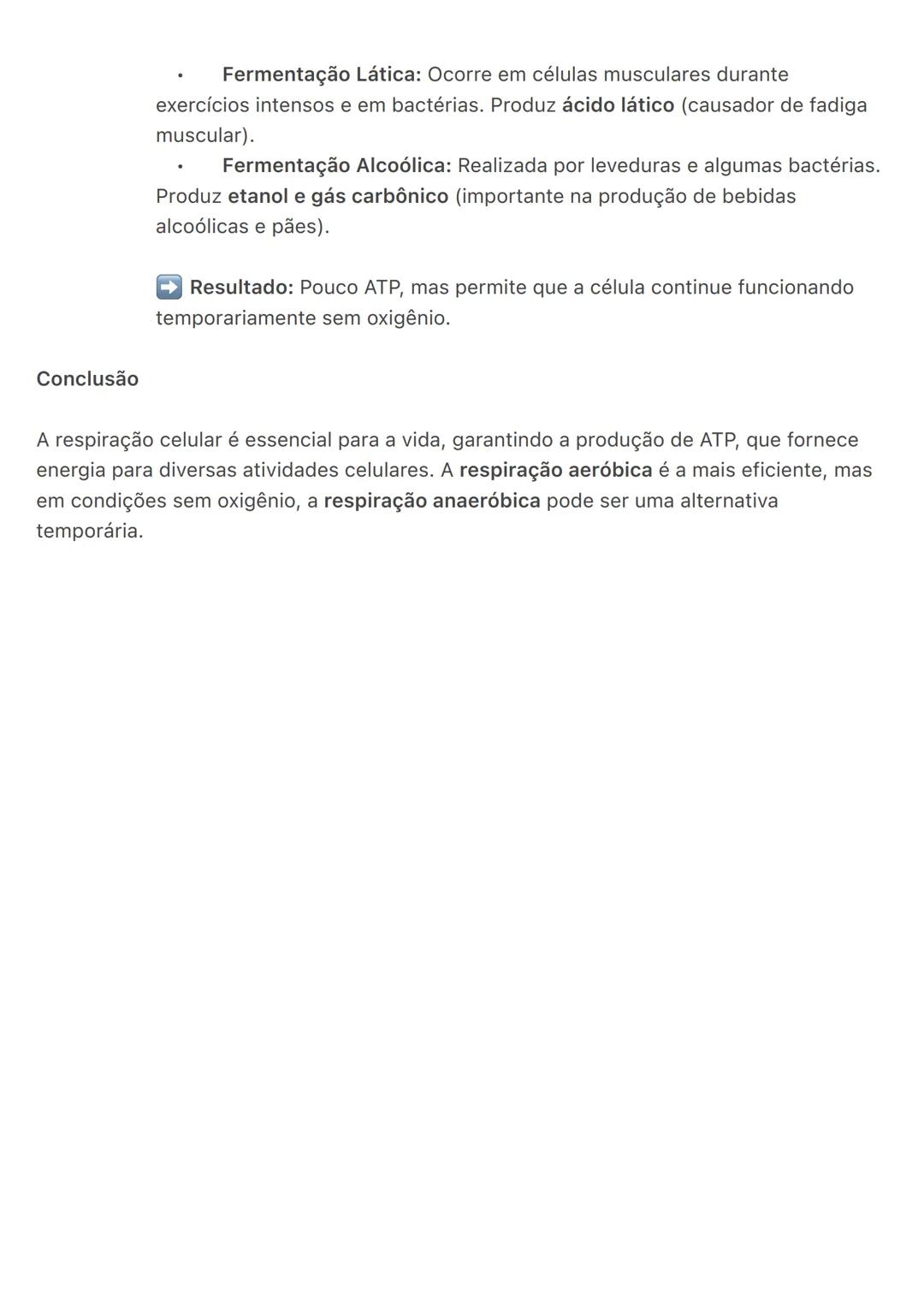 # Respiração Celular
A respiração celular é o processo pelo qual as células produzem energia a partir da
glicose. Essa energia é armazenada