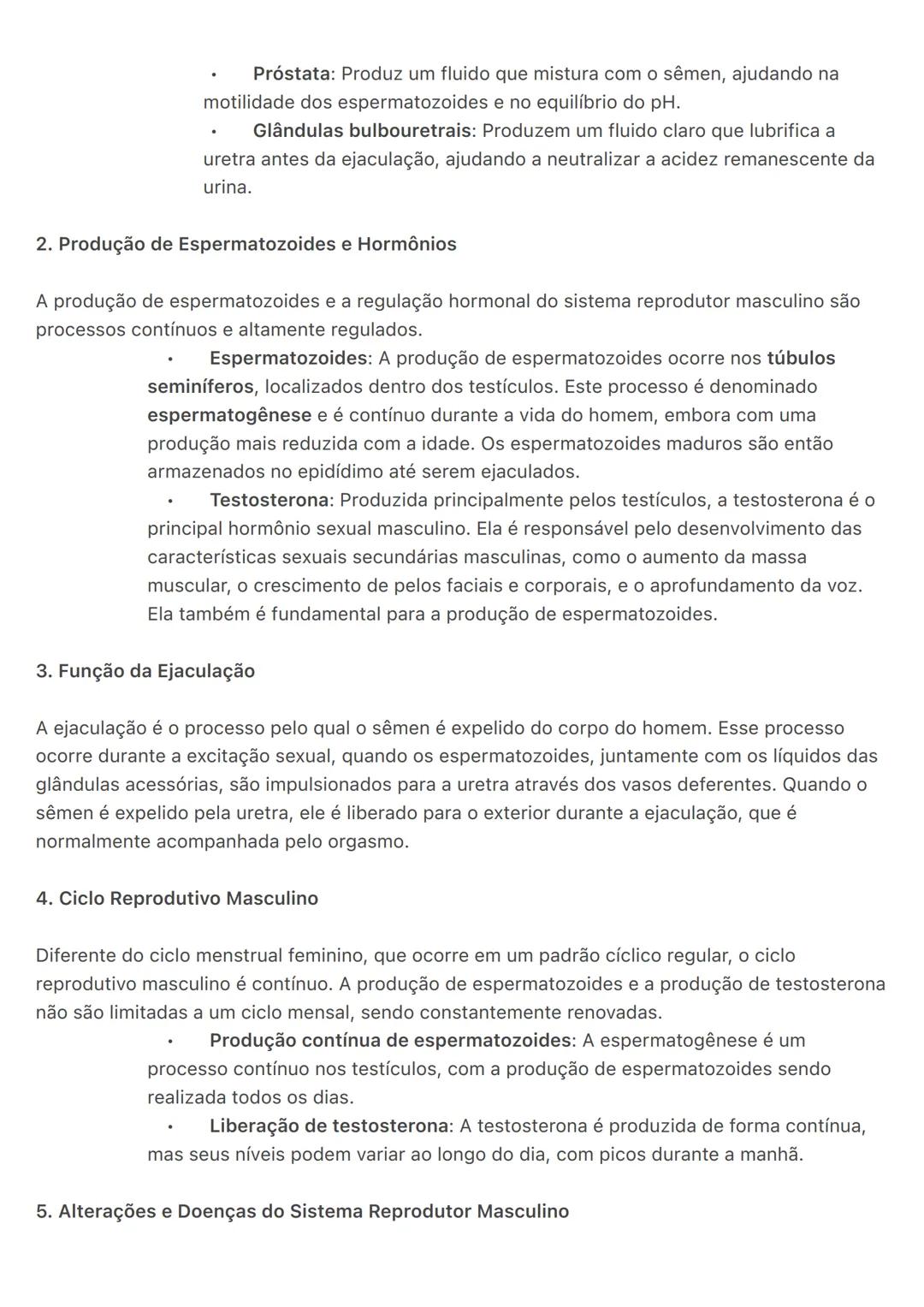 # Sistema Reprodutor Masculino
O sistema reprodutor masculino é responsável pela produção, armazenamento e transporte de
espermatozoides (c