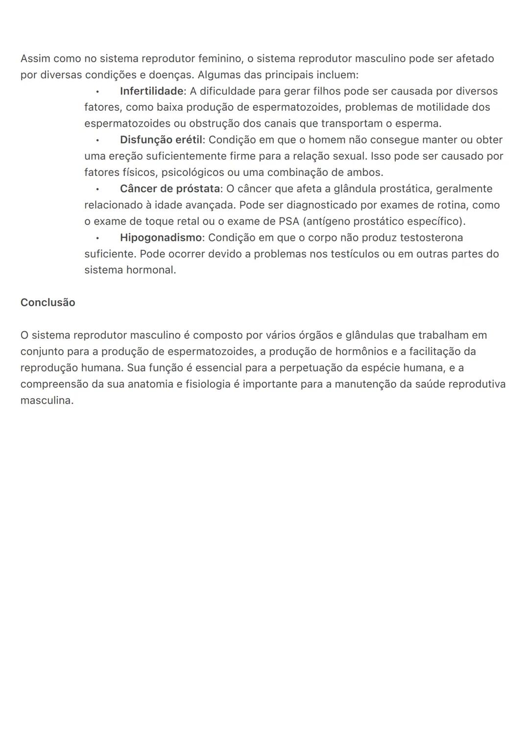 # Sistema Reprodutor Masculino
O sistema reprodutor masculino é responsável pela produção, armazenamento e transporte de
espermatozoides (c