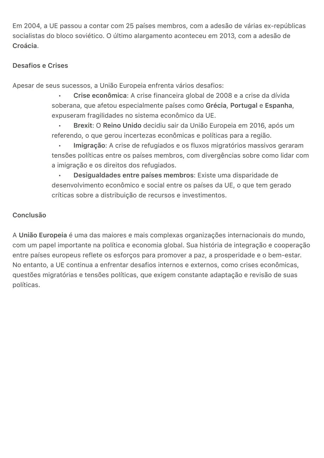 # União Europeia
A União Europeia (UE) é uma organização política e econômica composta por 27 países da
Europa, que têm como objetivo promo