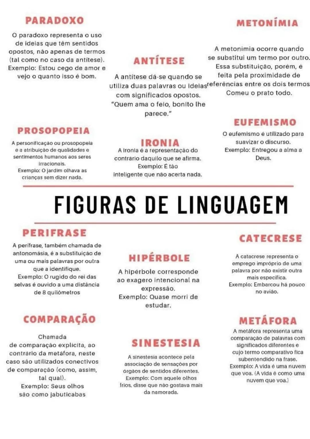 # PARADOXO
O paradoxo representa o uso
de ideias que têm sentidos
opostos, não apenas de termos
(tal como no caso da antitese).
Exemplo: Es