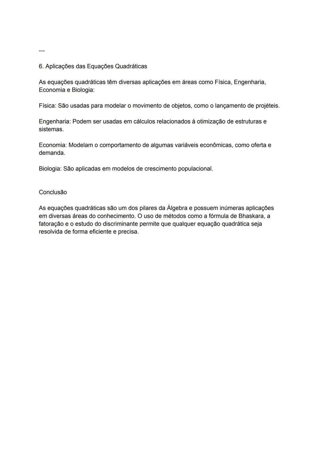 # Equações Quadráticas
Equações quadráticas são equações polinomiais de segundo grau, ou seja, aquelas em que
o maior expoente da variável