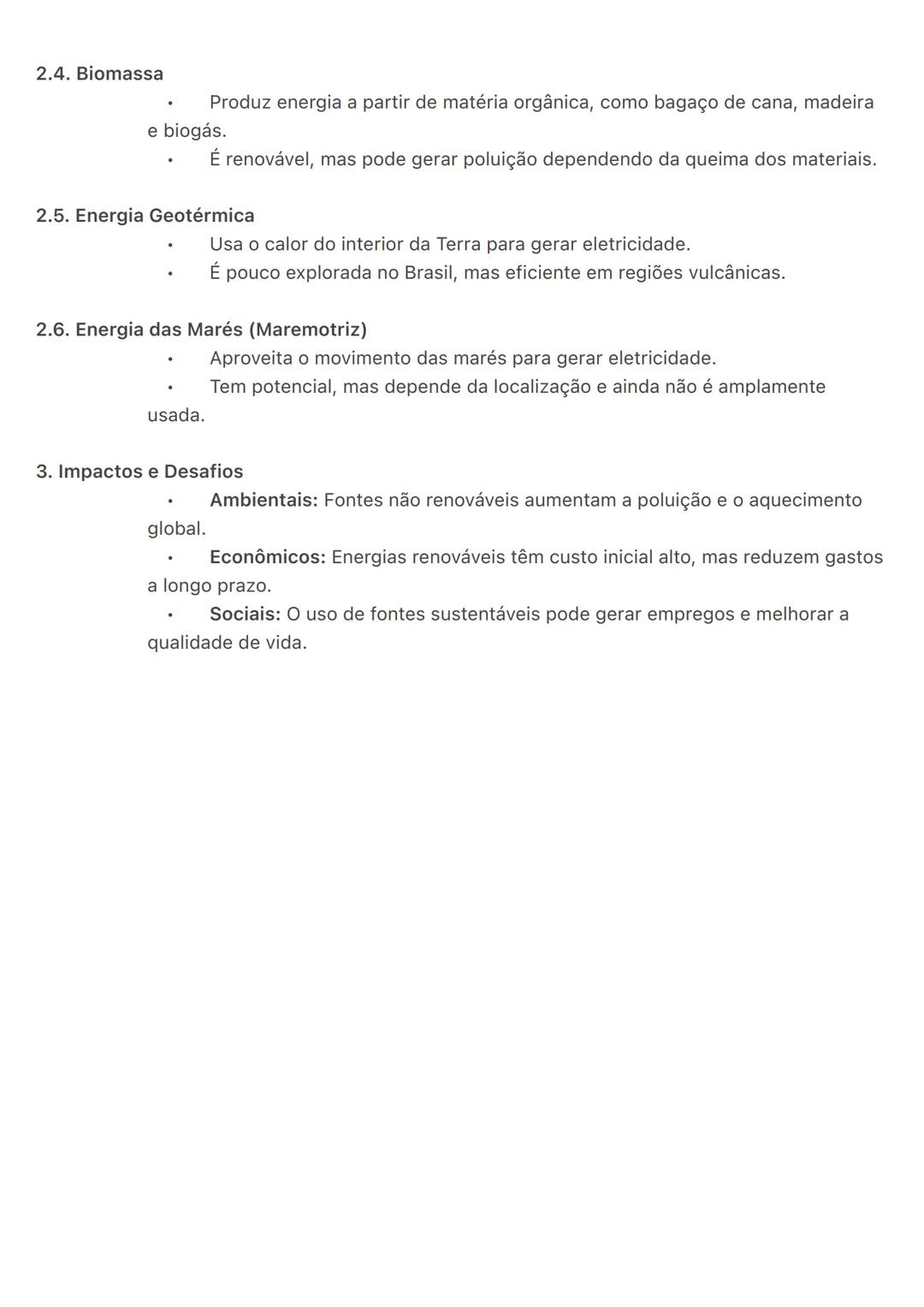 # Fontes de Energia
fontes de energia são recursos usados para gerar eletricidade, calor e movimento. Elas podem
ser renováveis ou não reno