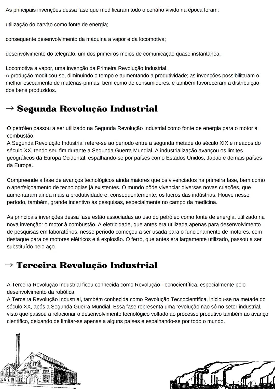 # Revolução Industrial
A Revolução Industrial foi o evento histórico que causou grandes
transformações nas relações de trabalho e no sistem