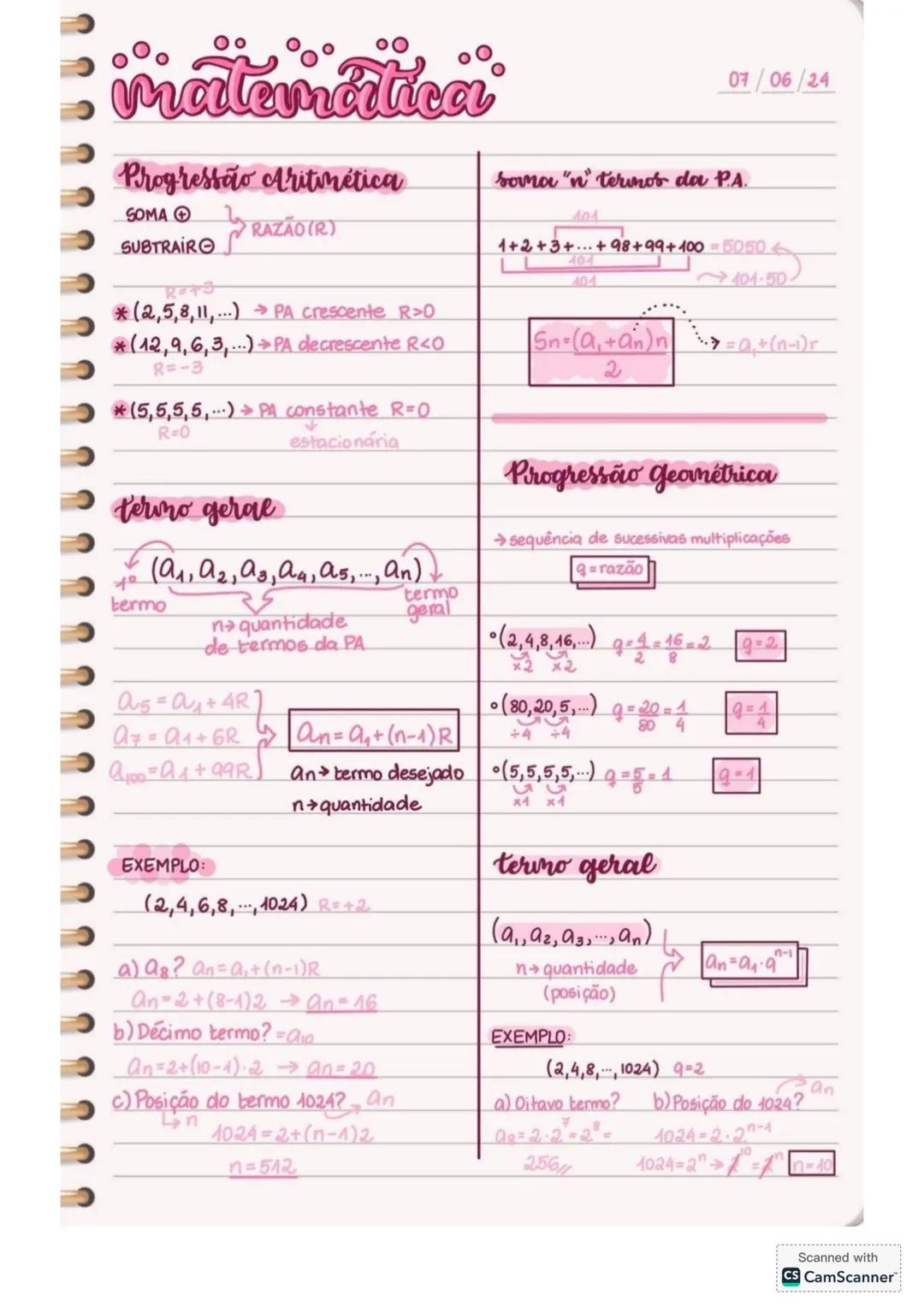 # matematica
Progressão Aritmética
SOMA
SUBTRAIR
RAZÃO(R)
*(2,5,8,11,...)→ PA crescente R>0
*(12,9,6,3,...)→PA decrescente R<O
R=-3
*