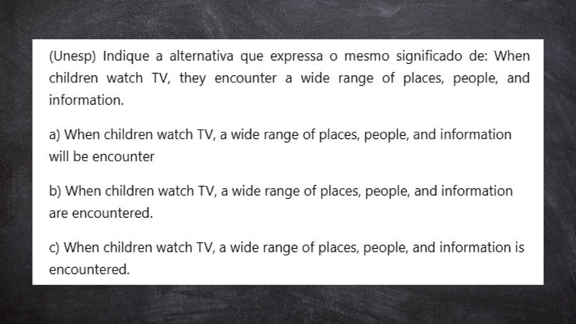 # PASSIVE VOICE
CHAPTER 20 # Active voice e Passive voice
- John helps his sister
- His sister is helped by John
- John is helping his sis