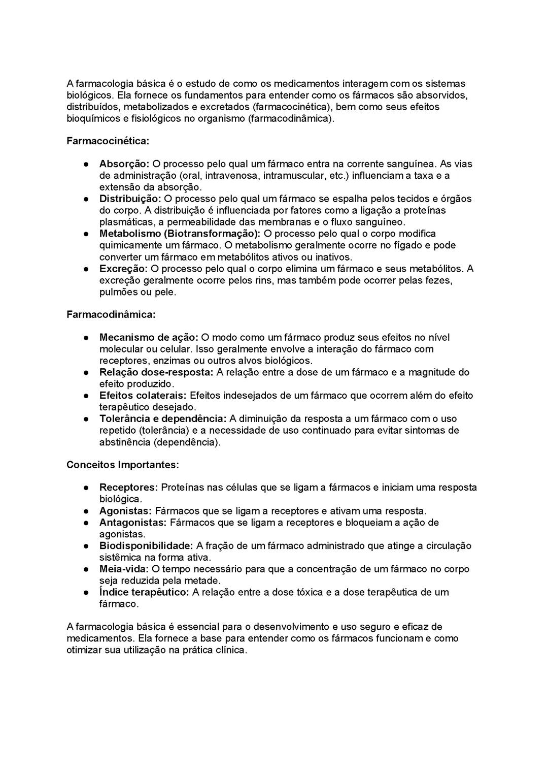 Farmacologia básica