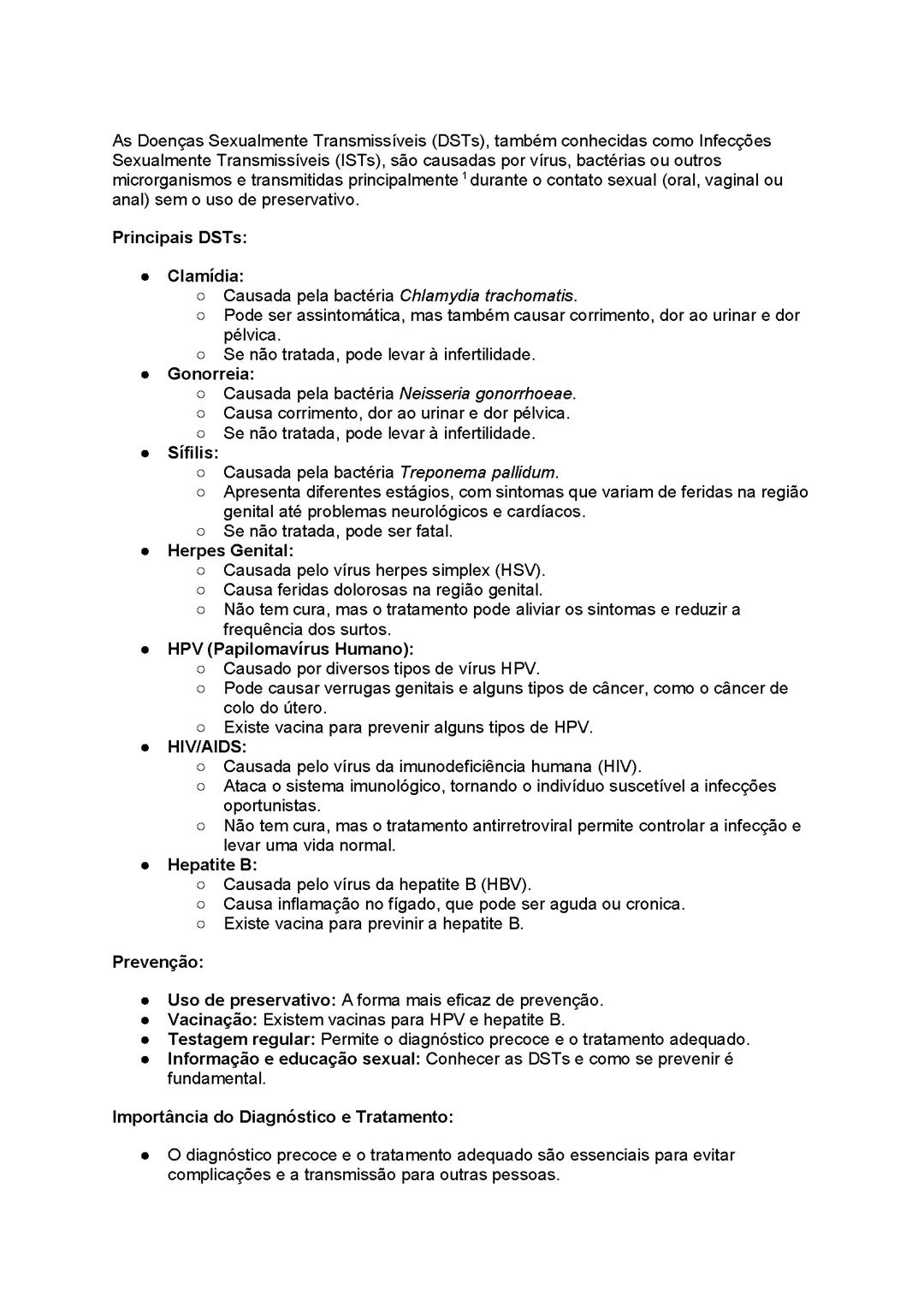 Doenças sexualmente transmissíveis