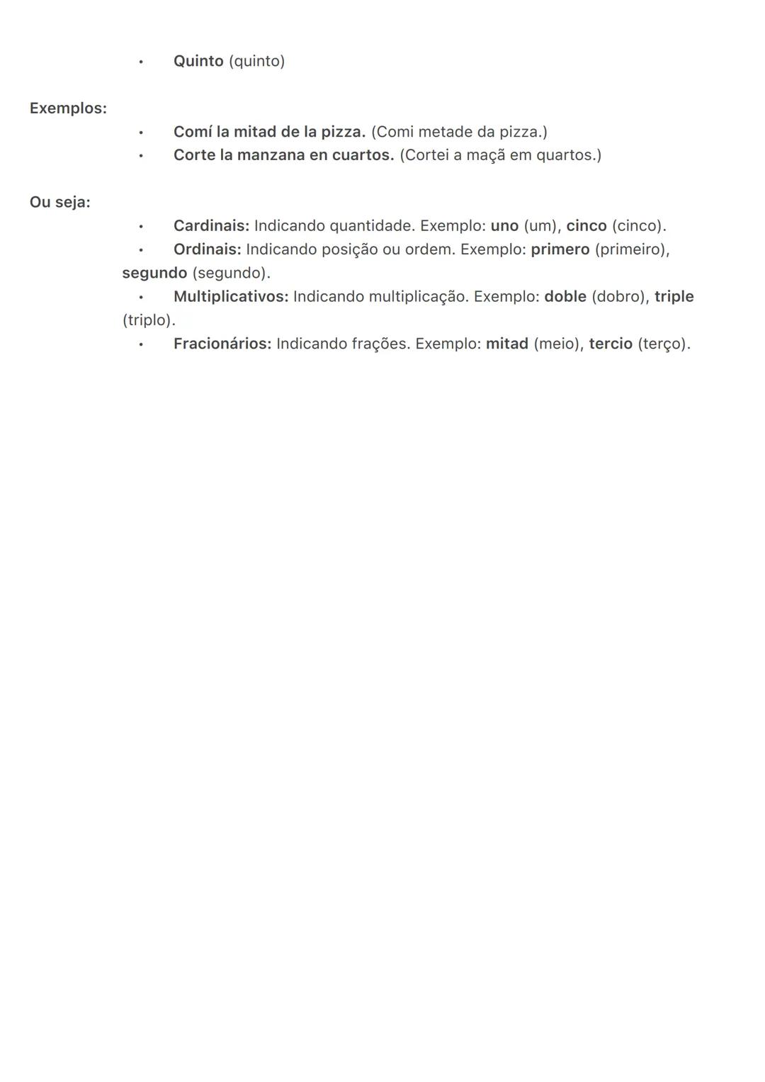 # Os numerais em espanhol
1. Numerais Cardinais
Os numerais cardinais indicam a quantidade de algo.
Principais Numerais Cardinais
* Un