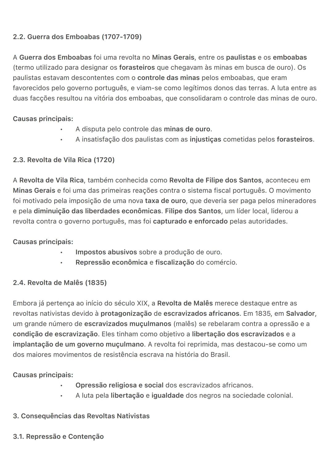 # Revoltas Nativistas no Brasil Colonial
As revoltas nativistas foram movimentos de resistência protagonizados por colonos e
populações loc
