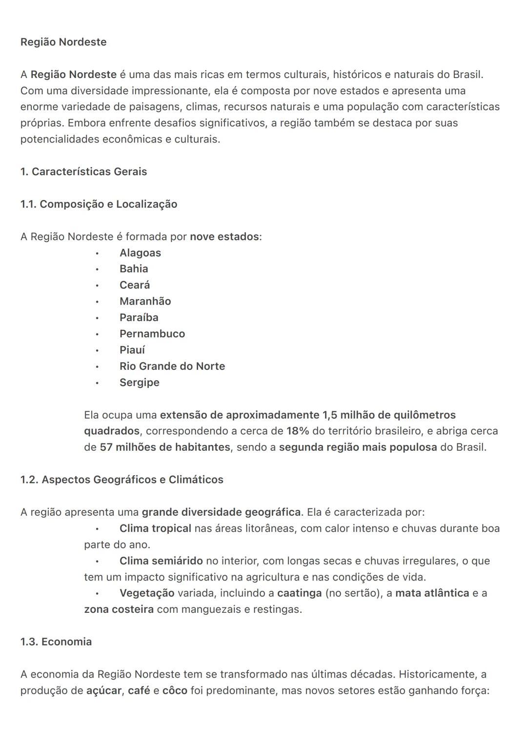 # Região Nordeste
A Região Nordeste é uma das mais ricas em termos culturais, históricos e naturais do Brasil.
Com uma diversidade impressi