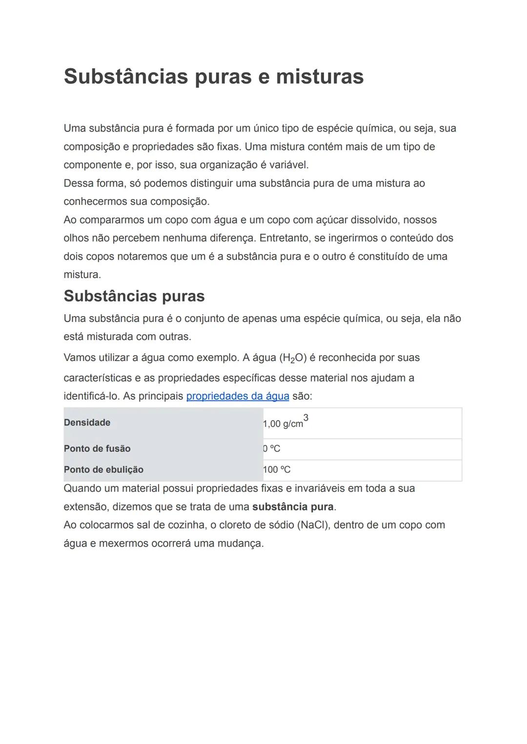 # Materiais e suas propriedades
- Matéria é tudo o que tem massa e ocupa lugar no espaço.
- As propriedades podem ser classificadas em gera