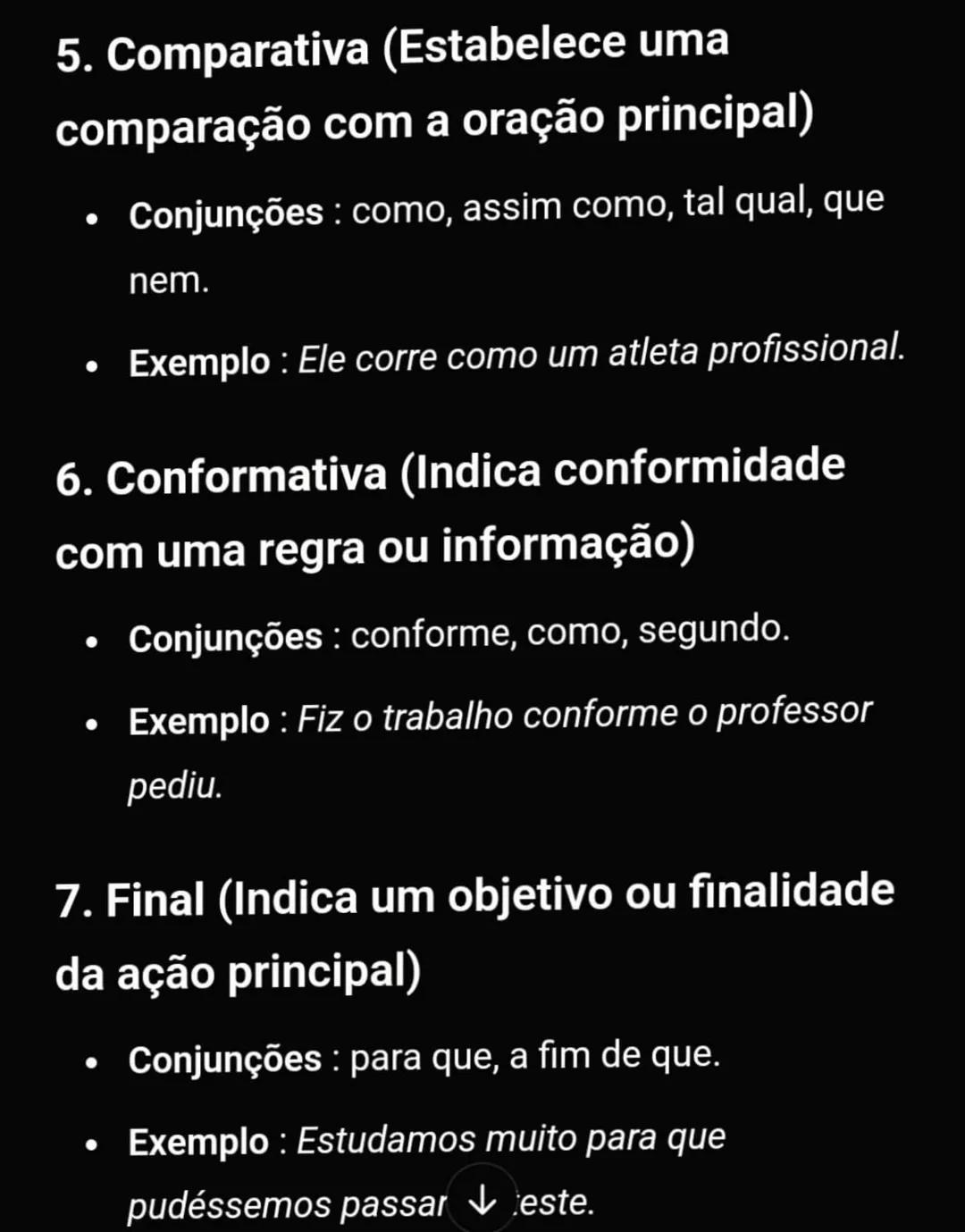 # Orações Subordinadas
# Adverbiais
As orações subordinadas adverbiais exercem a
função de adjunto adverbial dentro de um período
composto.