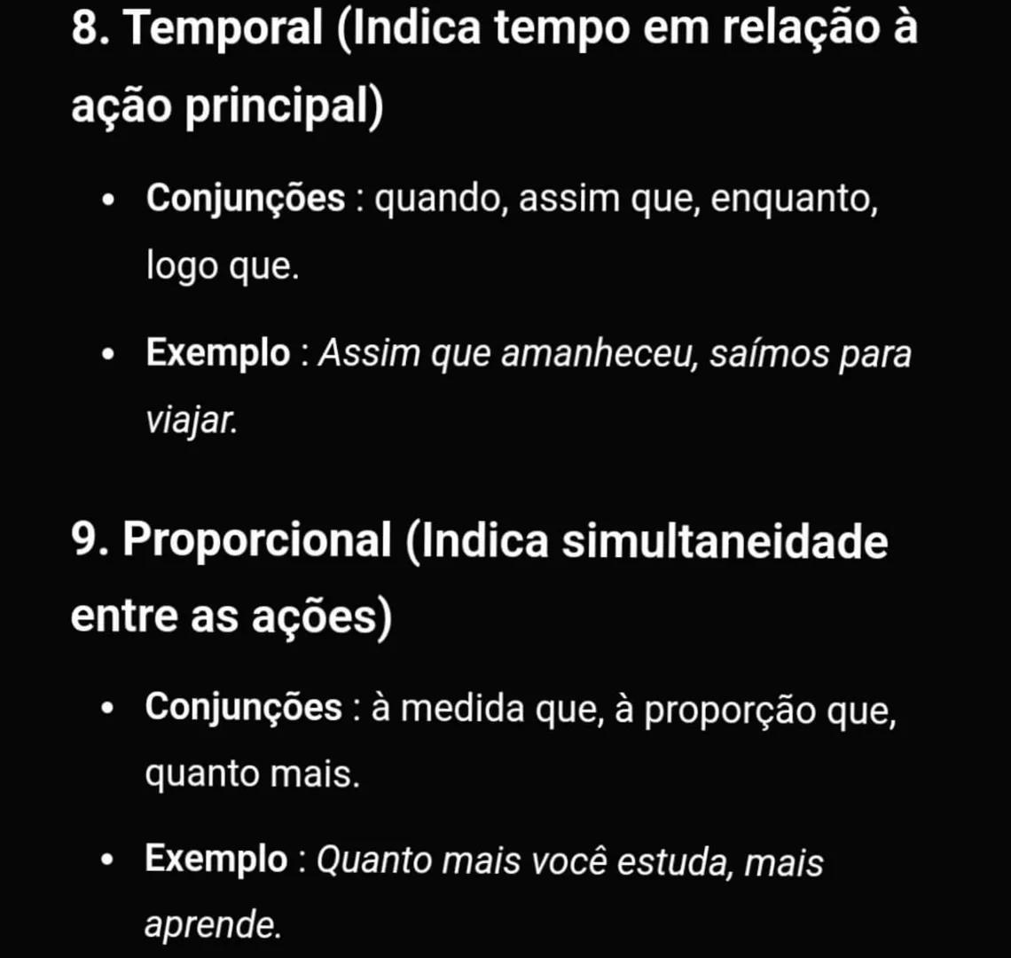 # Orações Subordinadas
# Adverbiais
As orações subordinadas adverbiais exercem a
função de adjunto adverbial dentro de um período
composto.