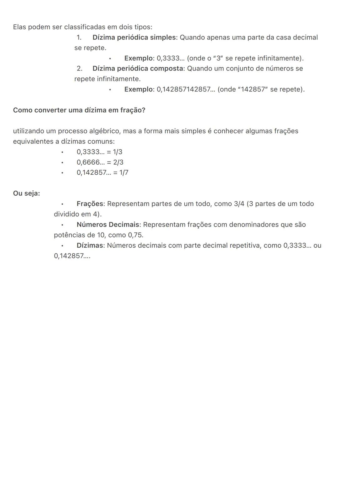 # Frações
Uma fração representa uma parte de um todo. Ela é composta por dois números:
- Numerador: O número que está em cima, que indica