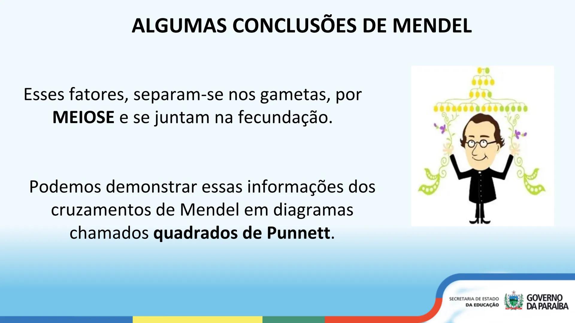 --- OCR Start ---
PRIMEIRA LEI DE MENDEL
3ª Série
ESCOLA Escola
CIDADÁ Integral
SECRETARIA DE ESTADO
DA EDUCAÇÃO
GOVERNO
DA PARAÍBA
--- OCR