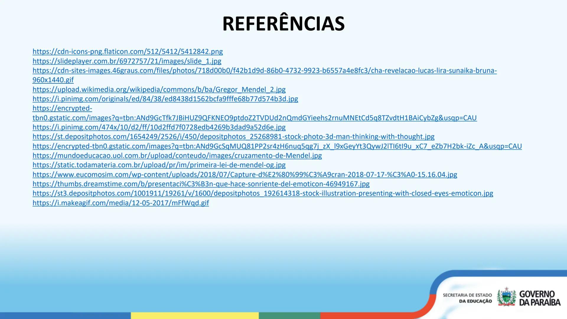 --- OCR Start ---
PRIMEIRA LEI DE MENDEL
3ª Série
ESCOLA Escola
CIDADÁ Integral
SECRETARIA DE ESTADO
DA EDUCAÇÃO
GOVERNO
DA PARAÍBA
--- OCR