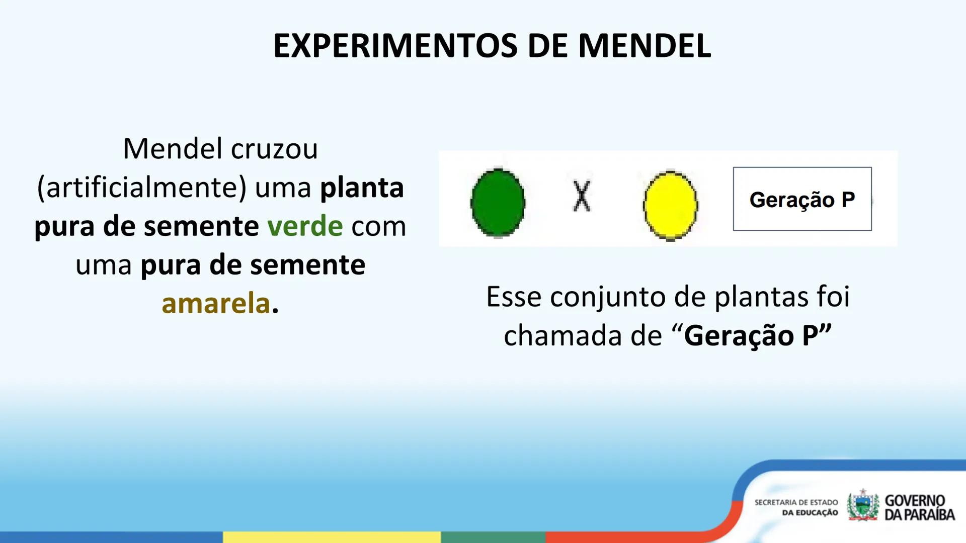 --- OCR Start ---
PRIMEIRA LEI DE MENDEL
3ª Série
ESCOLA Escola
CIDADÁ Integral
SECRETARIA DE ESTADO
DA EDUCAÇÃO
GOVERNO
DA PARAÍBA
--- OCR